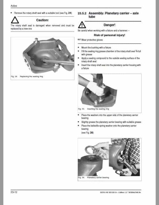 Gehl 721, 721T Wheel Loader Repair Service Manual - Image 5