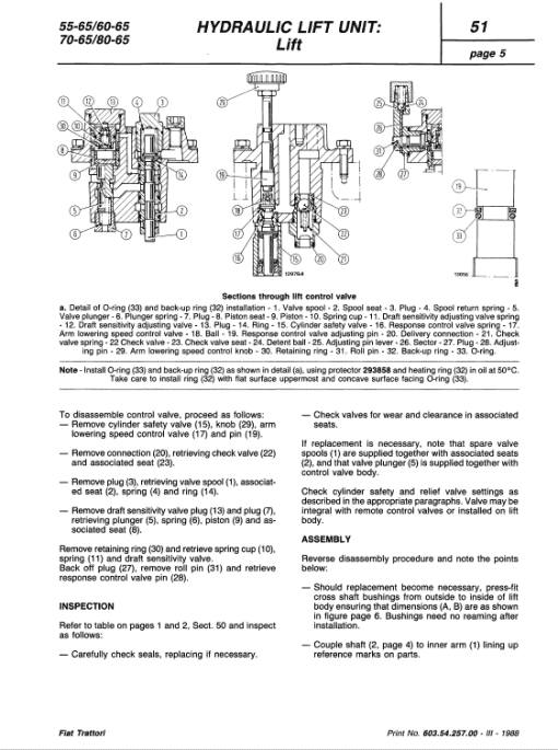 Fiat 55-75, 60-75, 70-75, 80-75 Tractor Service Manual - Image 5