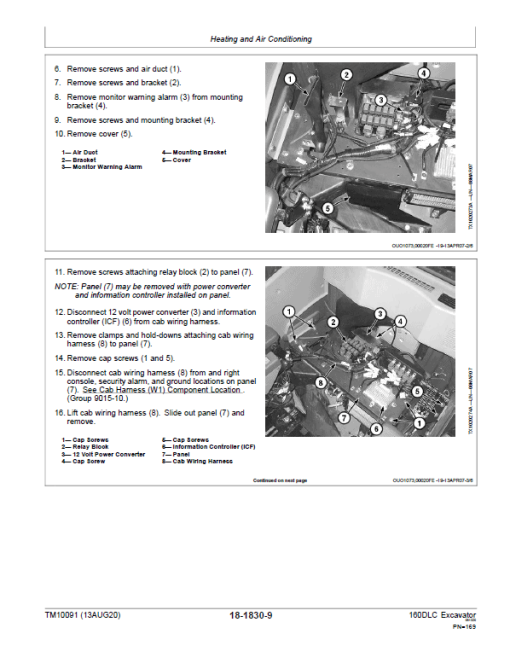 John Deere 160DLC Excavator Repair Technical Manual - Image 5