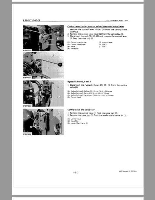 Kubota L35, TL720, BT900 Tractor Workshop Repair Manual - Image 5