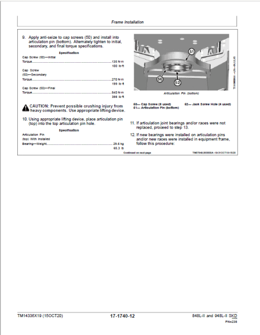 John Deere 848L-II, 948L-II Skidder Repair Technical Manual (S.N F690814 - ) - Image 5