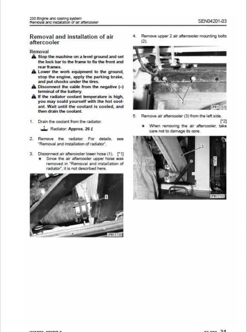 Komatsu WA320-6, WA320PZ-6 Wheel Loader Service Manual - Image 5