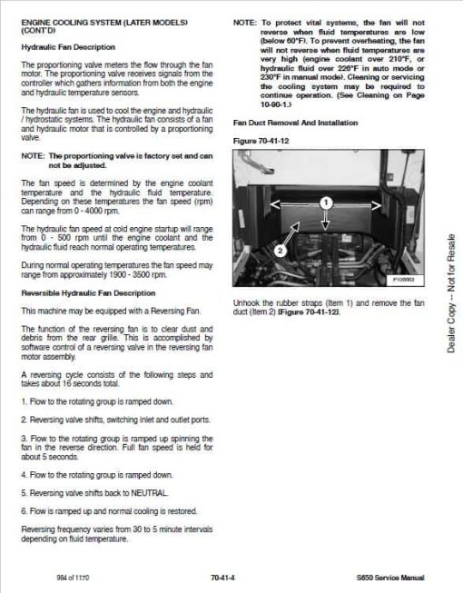 Bobcat S650 Skid-Steer Loader Service Manual - Image 5