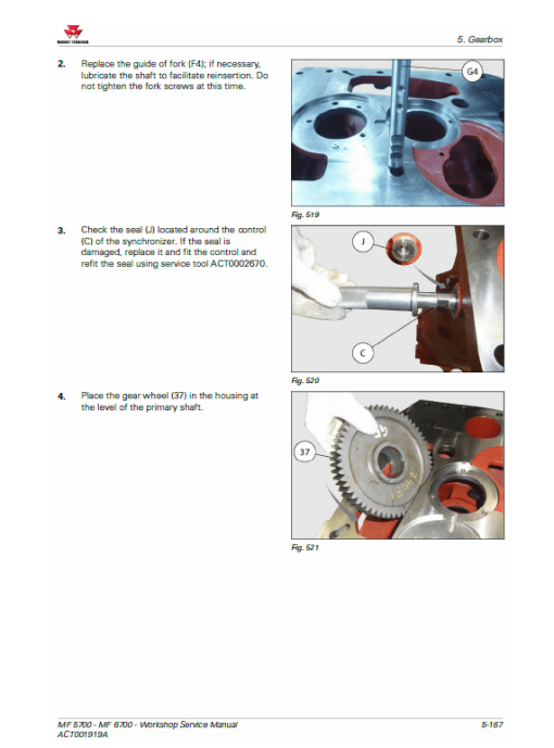 Massey Ferguson 5708, 5709, 5710, 5711 Tractor Service Manual - Image 5