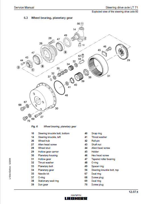 Liebherr A934C, A944C-HD, A954C-HD, R934C, R934C Litronic Service Manual - Image 5