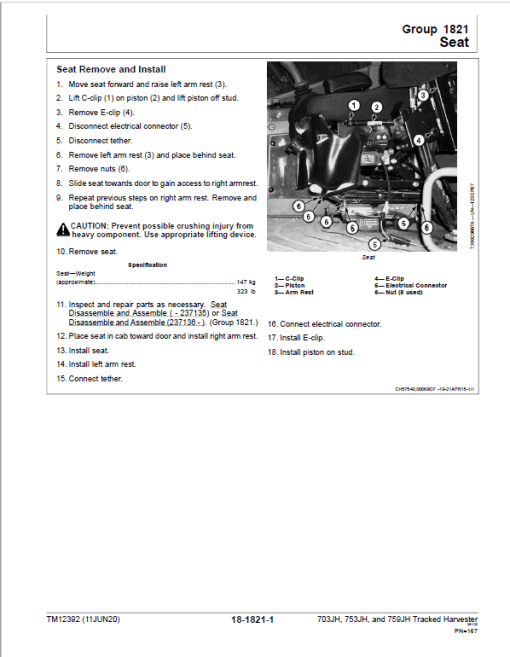 John Deere 703JH, 753JH, 759JH Harvester Repair Manual (S.N after C220453 -) - Image 3