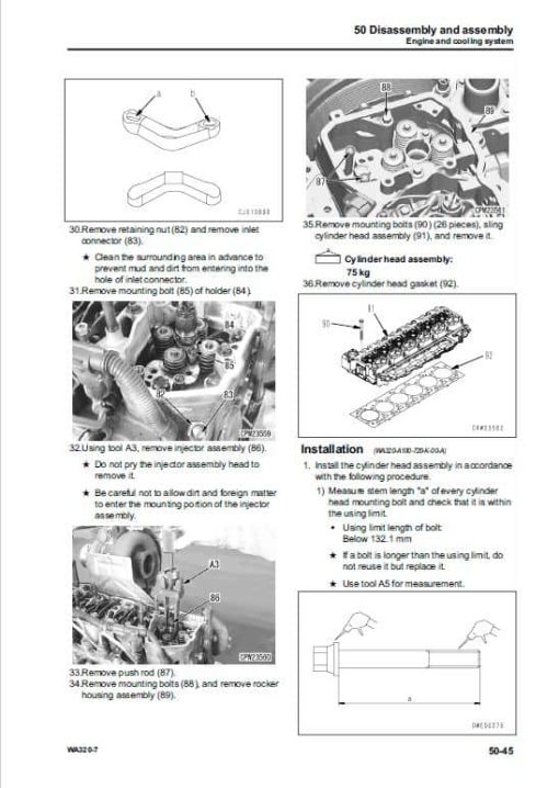 Komatsu WA320-7 Wheel Loader Service Manual - Image 5