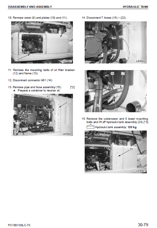 Komatsu PC160LC-7K, PC180LC-7K Excavator Service Manual - Image 5