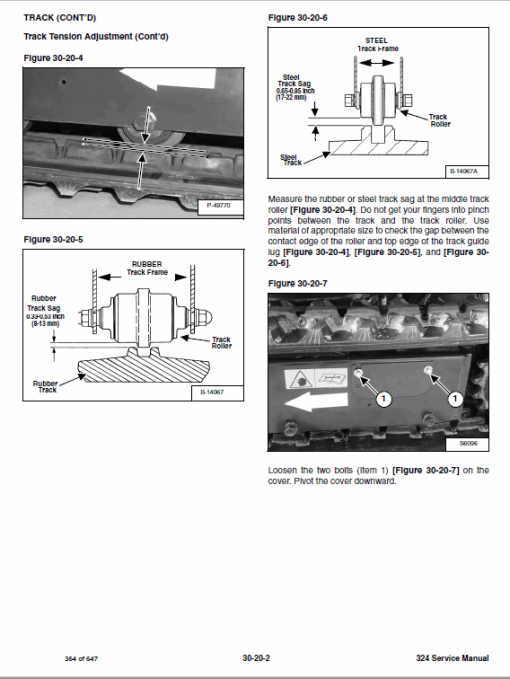 Bobcat 324 Compact Excavator Service Manual - Image 3