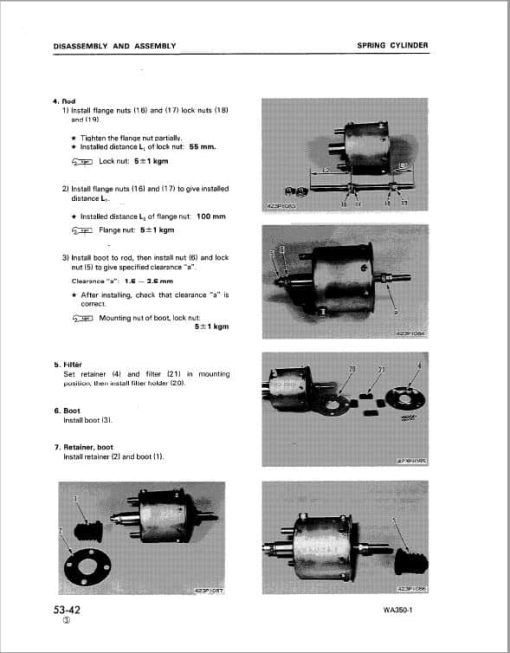 Komatsu WA350-1 Wheel Loader Service Manual - Image 5