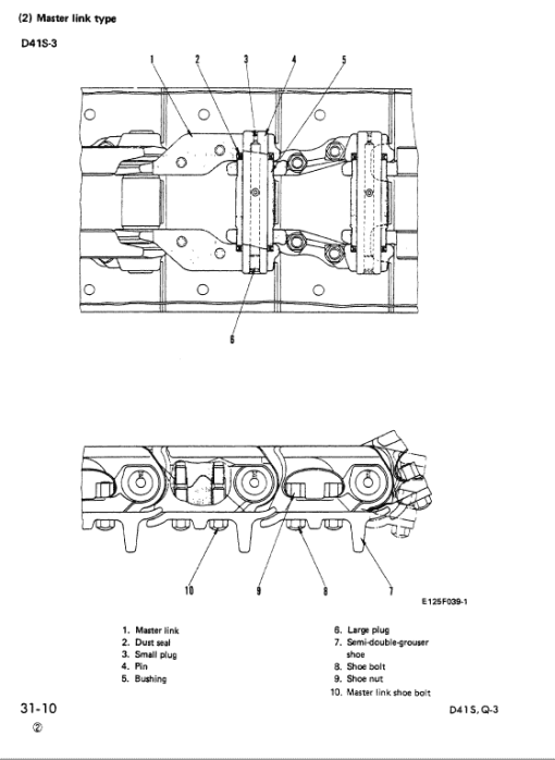 Komatsu D41S-3 and D41Q-3 Dozer Service Manual - Image 5