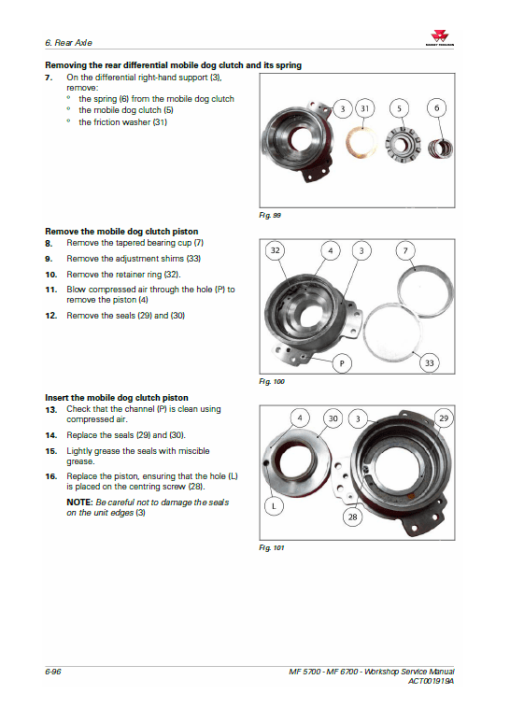 Massey Ferguson 6711, 6712, 6713 Tractor Service Manual - Image 5