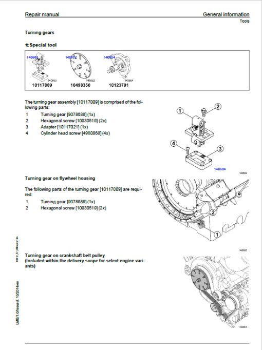 Liebherr D9512 A7, D9512 A7-00 Engine Service Manual - Image 4