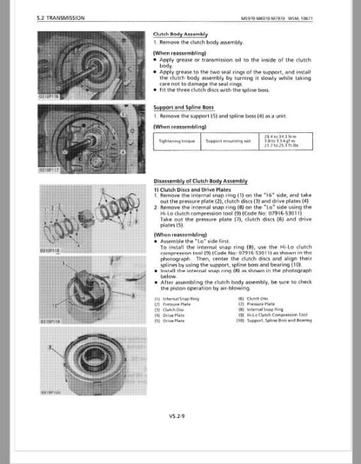 Kubota M4950, M5950, M6950, M7950 Tractor Workshop Service Repair Manual - Image 5