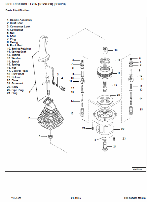 Bobcat E80 Compact Excavator Repair Service Manual - Image 5