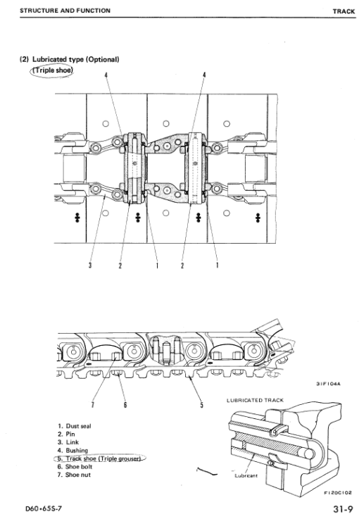 Komatsu D60S-7 and S65S-7 Dozer Service Manual - Image 5