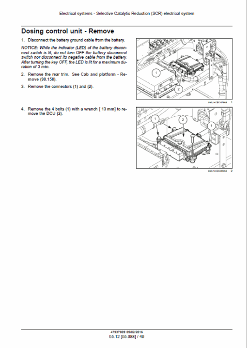 Case CX490D, CX500D Crawler Excavator Service Manual - Image 5