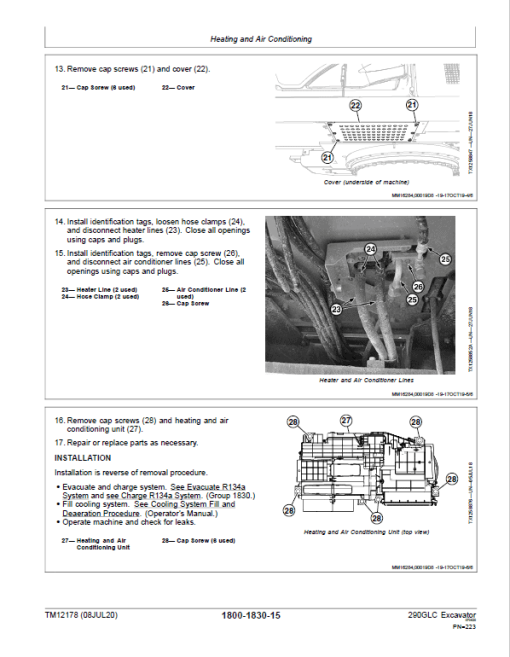 John Deere 290GLC Excavator Technical Manual (S.N after C705001, D705001, E705001) - Image 5