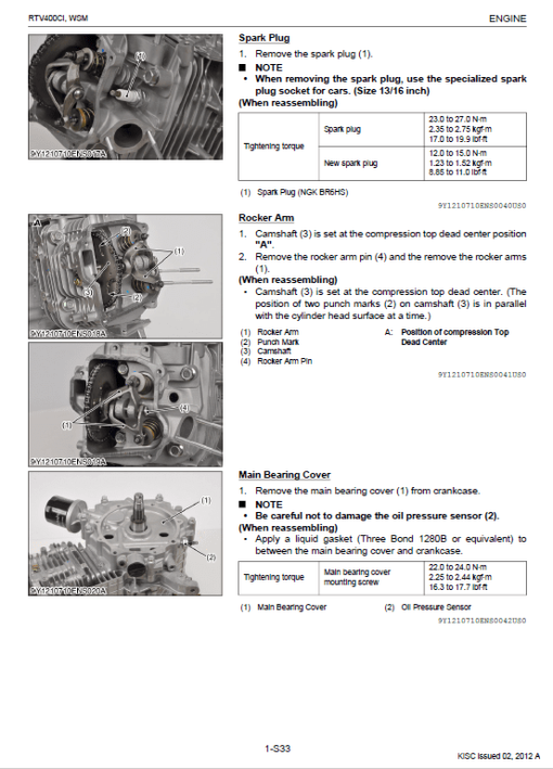 Kubota RTV400CI Utility Vehicle Workshop Service Manual - Image 5