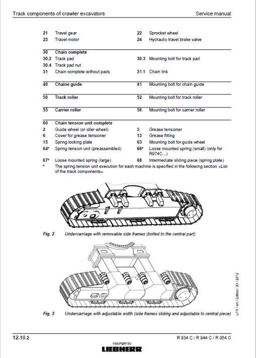 Liebherr A934C, R934C, R944C, R954C Litronic Excavator Service Manual - Image 3