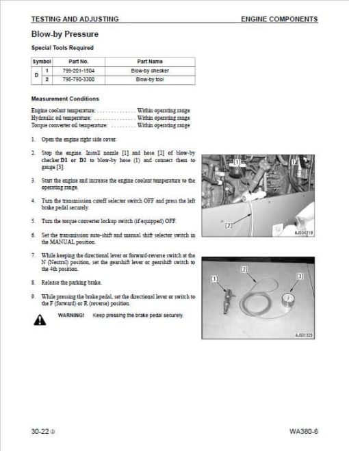 Komatsu WA380-6 Wheel Loader Service Manual - Image 5