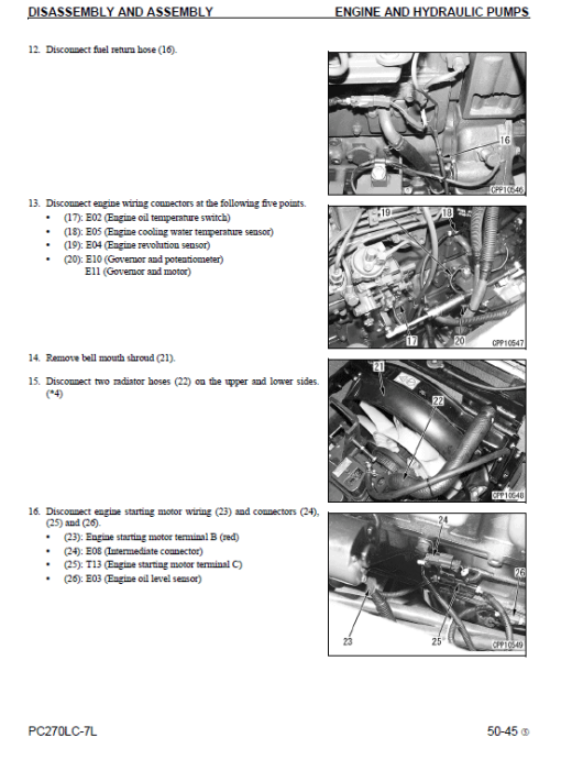 Komatsu PC270LC-7L Excavator Service Manual - Image 5