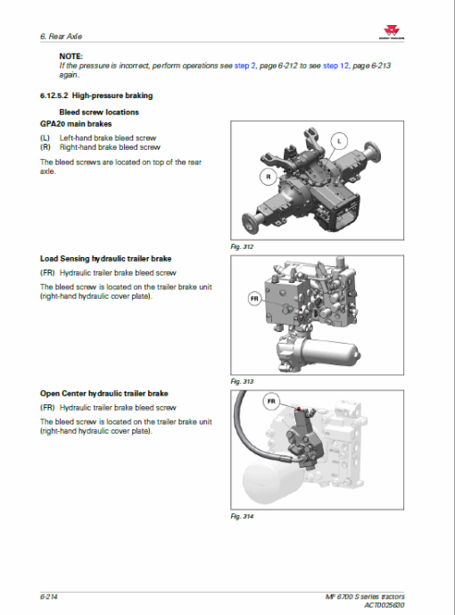 Massey Ferguson 6712S, 6713S, 6714S Tractor Service Manual - Image 4