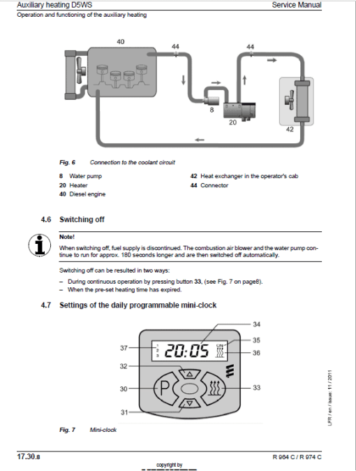 Liebherr R964C, R974C Litronic Hydraulic Excavator Service Manual - Image 5