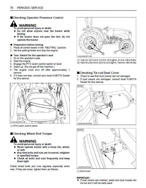 Kubota MX5200 Tractor Workshop Service Repair Manual - Image 5