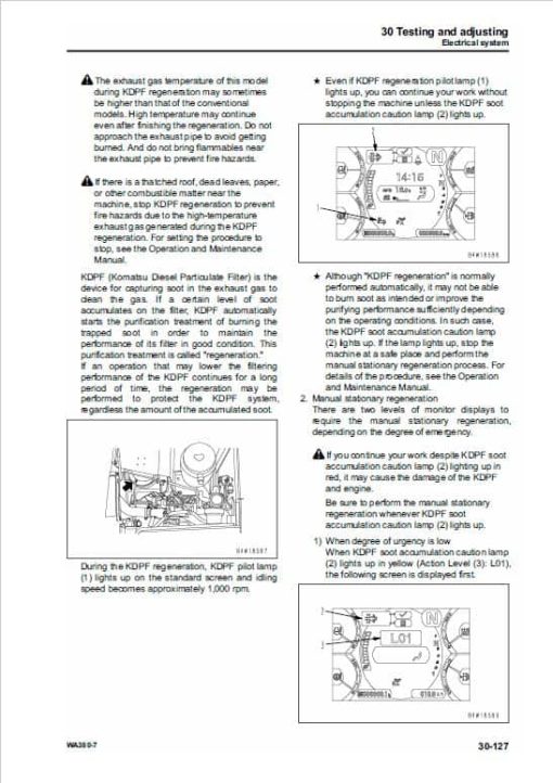 Komatsu WA380-7 Wheel Loader Service Manual - Image 5