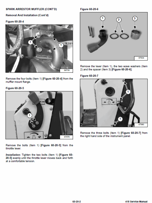 Bobcat 418 Compact Excavator Service Manual - Image 3