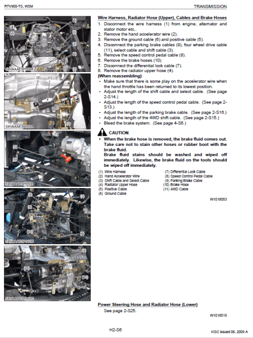 Kubota RTV900 Utility Vehicle Workshop Service Manual - Image 5