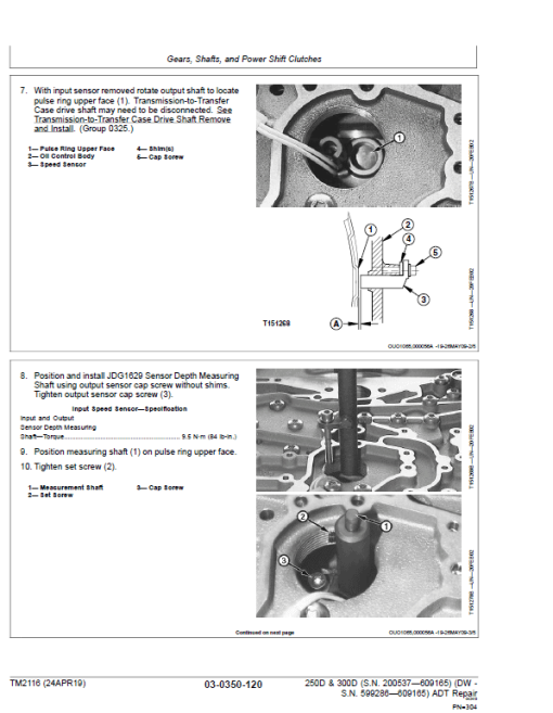 John Deere 250D, 300D Dump Truck Technical Manual (DW & BELL - S.N. 200537—201811) - Image 5