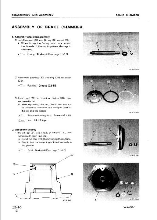 Komatsu WA400-1 Wheel Loader Service Manual - Image 5