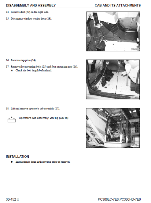 Komatsu PC300LC-7E0, PC300HD-7E0 Excavator Service Manual - Image 5