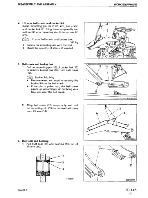 Komatsu WA30-5 Wheel Loader Service Manual - Image 6