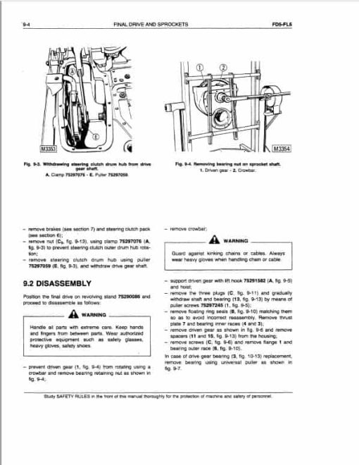 Fiatallis FL5, FL5B, FD5 Crawler Loader Repair Service Manual - Image 5