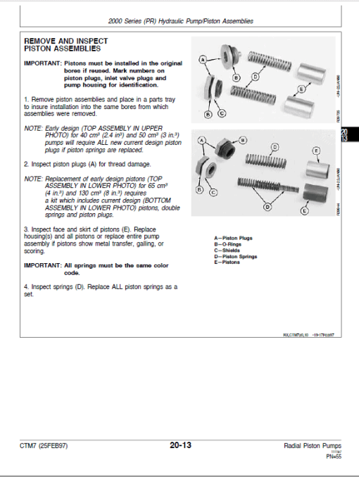 John Deere Radial Piston Pumps Component Technical Manual (CTM7) - Image 5