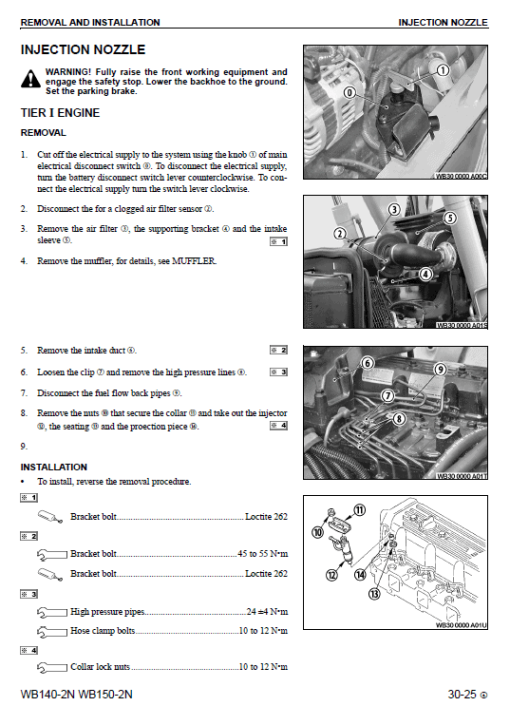 Komatsu WB140-2N and WB150-2N Backhoe Loader Service Manual - Image 5