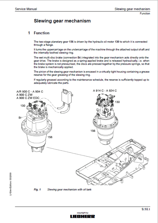 Liebherrr A900C ZW Litronic Tier 3 Excavator Service Manual - Image 5