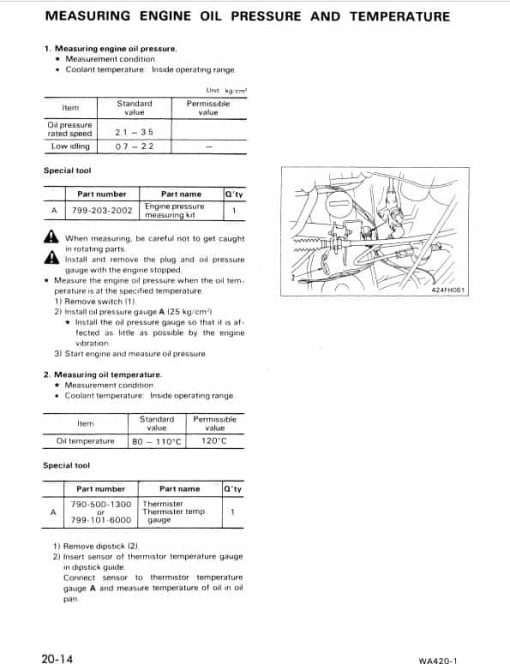 Komatsu WA420-1 Wheel Loader Service Manual - Image 5