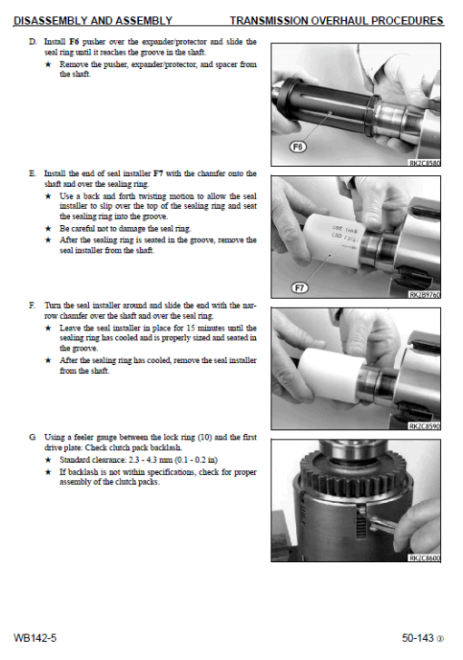 Komatsu WB142-5 Backhoe Loader Service Manual - Image 5