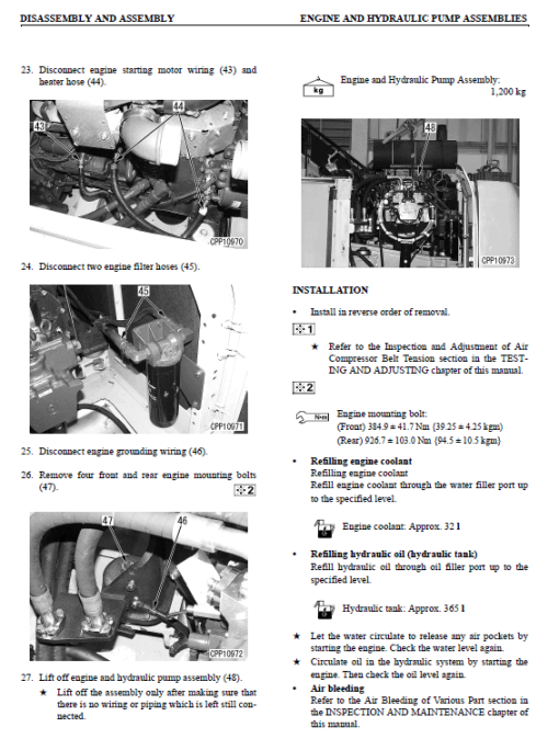 Komatsu PC340C-7K, PC340NLC-7K Excavator Service Manual - Image 5