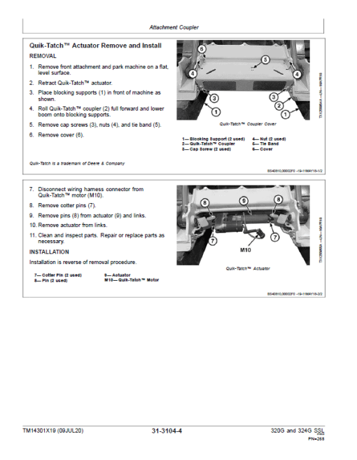 John Deere 320G, 324G SkidSteer Loader Technical Manual (Manual Controls - S.N after J328658 ) - Image 5