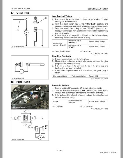 Kubota GR2120, GR2120-AU Lawn Mower Workshop Service Repair Manual - Image 5