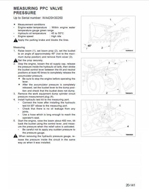 Komatsu WA420-3 Wheel Loader Service Manual - Image 4