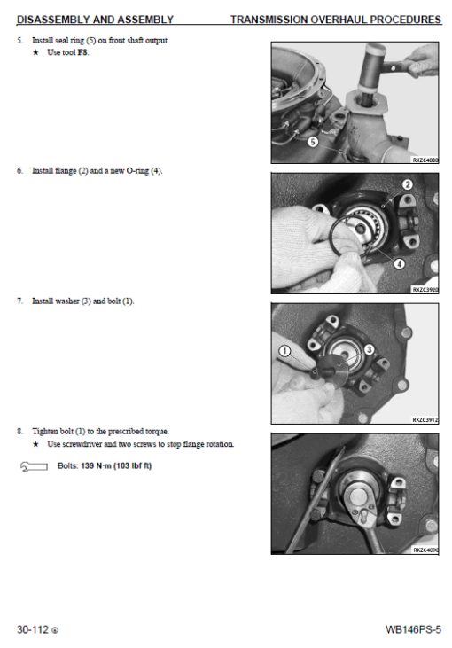 Komatsu WB146PS-5 Backhoe Loader Service Manual - Image 5