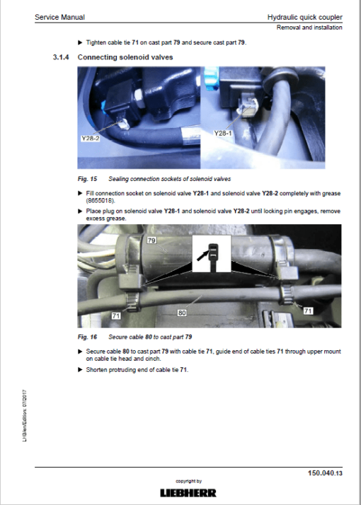 Liebherr LH22C, LH22M, LH24, LH26M, LH30C, LH30M, LH35M, LH35T Excavator Manual - Image 5