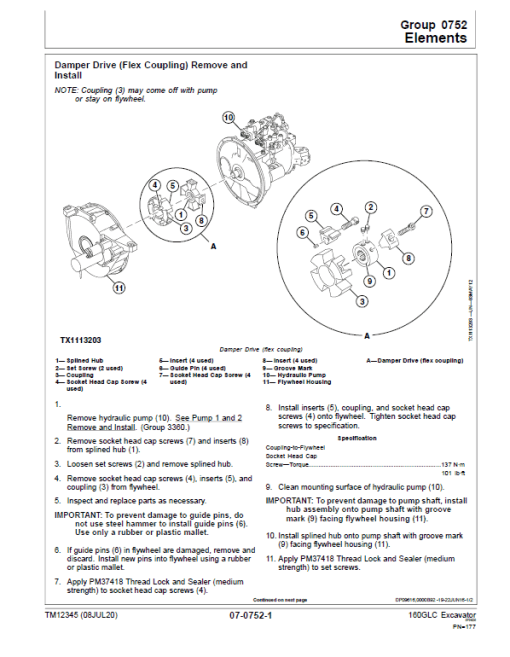 John Deere 160GLC Excavator Repair Technical Manual (S.N after E055001 -) - Image 3