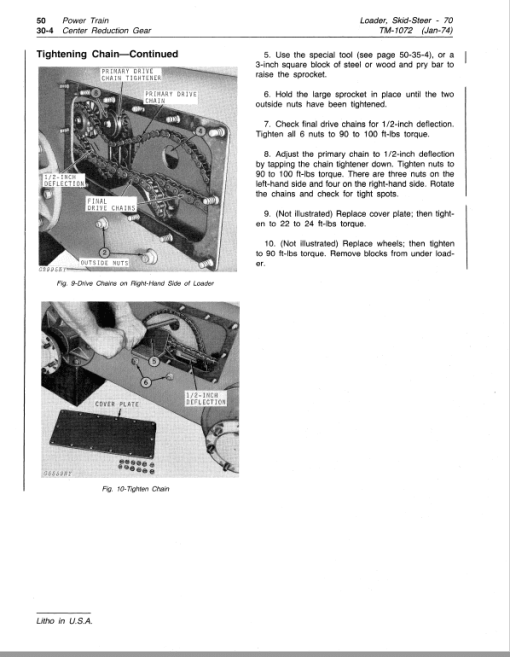 John Deere 70 SkidSteer Loader Repair Technical Manual (TM1072) - Image 5